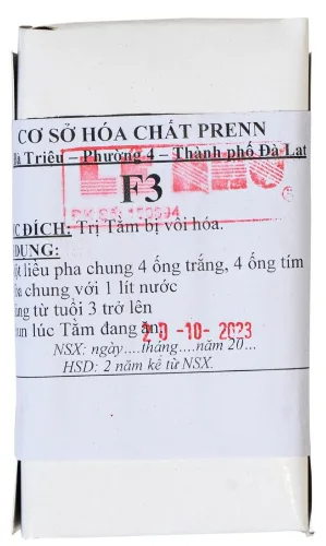 Thuốc trị tằm Vôi F3 